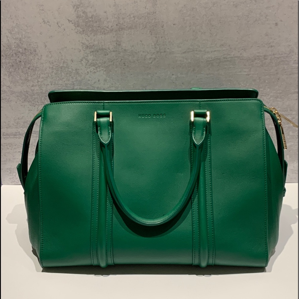 Hugo Boss Green Satchel Dr. Bag